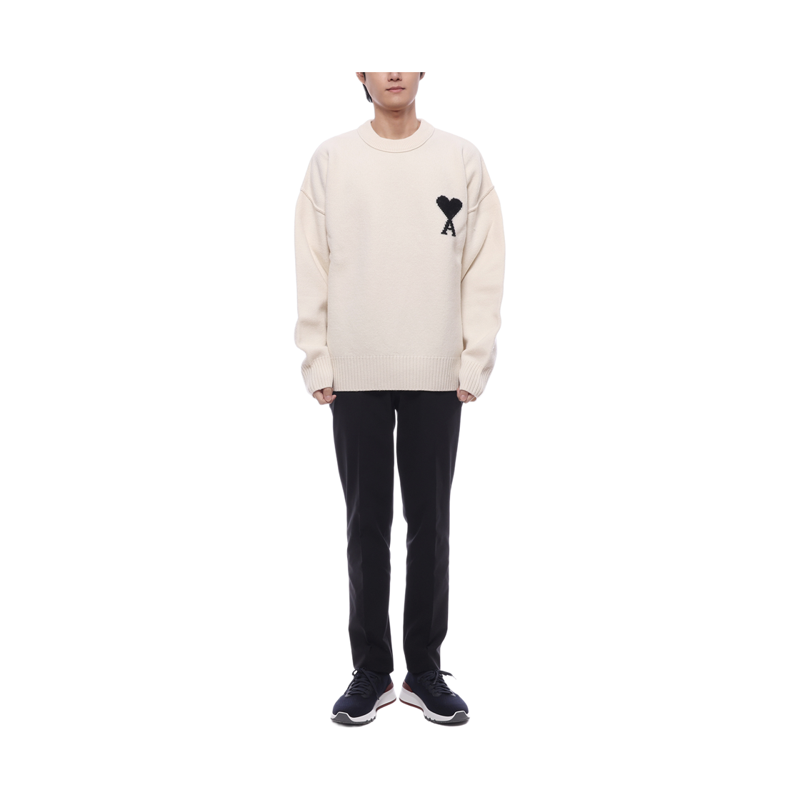 [15% 쿠폰] 아미 니트웨어 아이보리([15% 쿠폰] AMI Knitwear Ivory) - 3