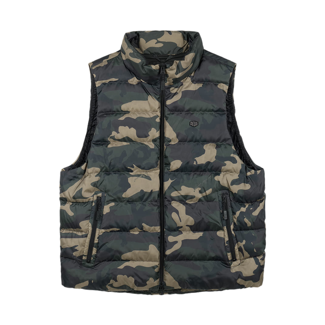 - Deus Ex Machina Light Down Vest Camo