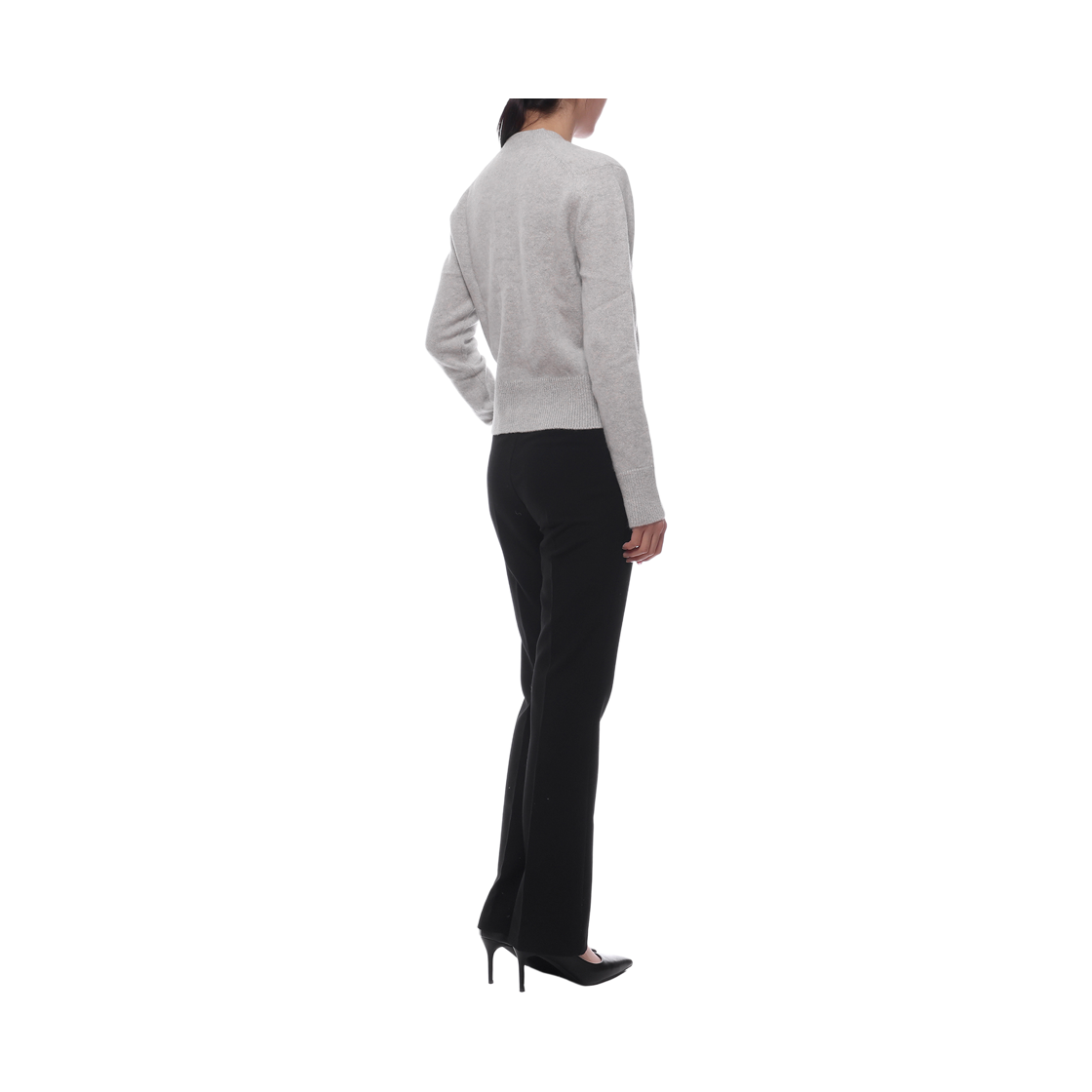 [15% 쿠폰] (W) 메종 키츠네 베이비 폭스 램스울 피티드 가디건 라이트 그레이 멜란지([15% 쿠폰] (W) Maison Kitsune Baby Fox Lambswool Fitted Cardigan Light Grey Melange) - 6