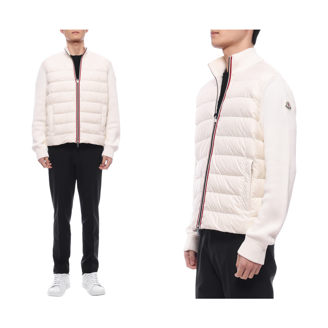[15% 쿠폰] 몽클레어 패딩 집업 가디건 아이보리 - 25SS([15% 쿠폰] Moncler Padding Zip Up Cardigan Ivory - 25SS) - 2