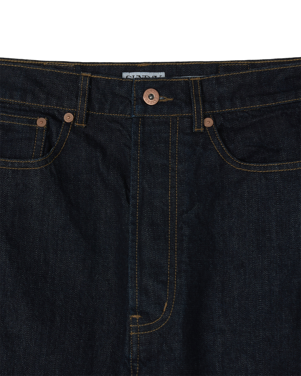 선데이세레머니 스트레이트 재패니즈 데님 팬츠 - 로우 인디고(Sunday Ceremony Straight Japanese Denim Pants - Raw Indigo) - 2
