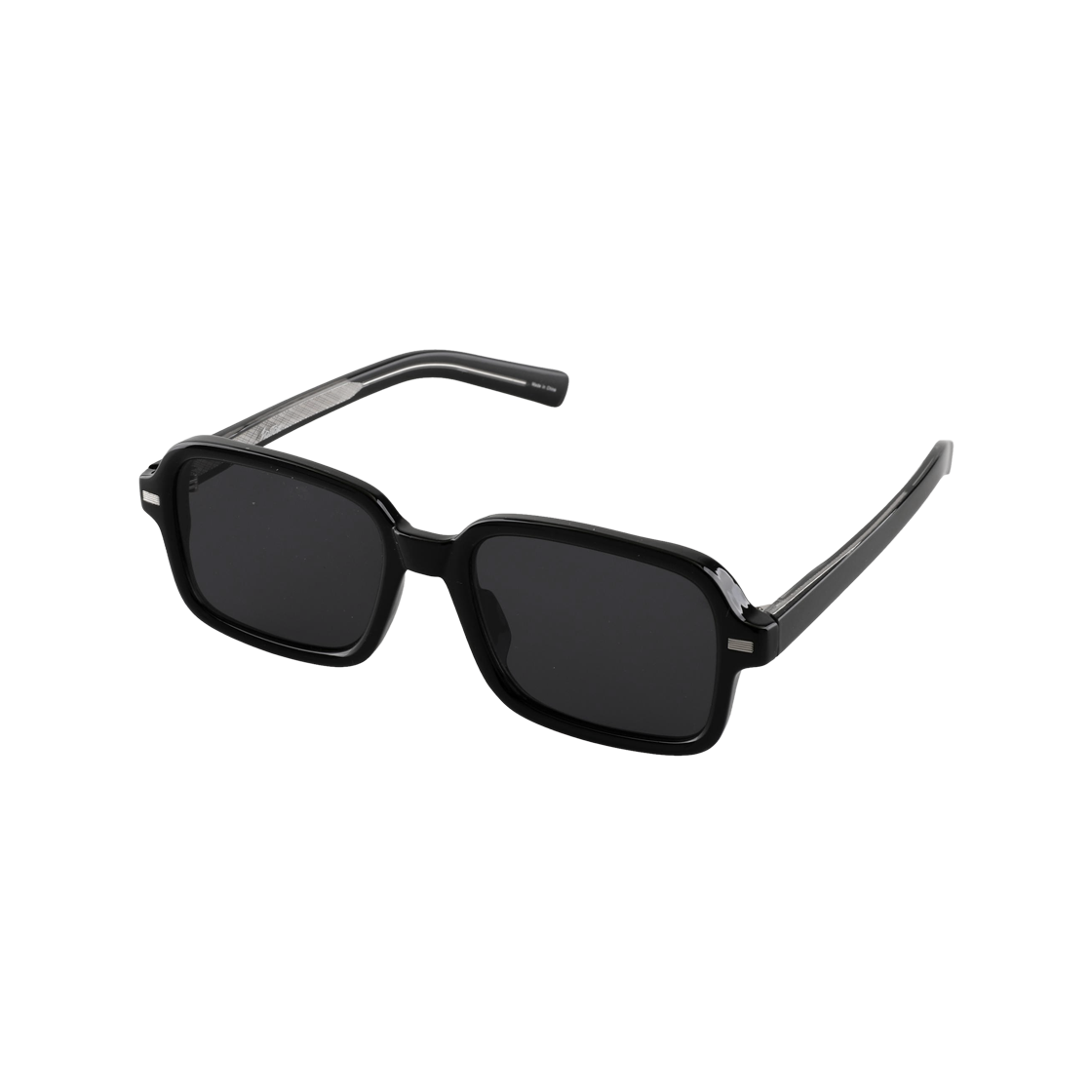 투디터 OE 틴트 패션 사각 뿔테 빅사이즈 자외선차단 선글라스 C1 블랙(2DITOR OE Tint Fashion Square Horn-Rimmed Oversized UV Protection Sun Glass C1 Black) - 1