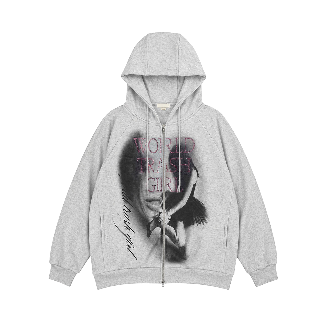 Bonnae-225 Bonnae dreamer zip hoodie Grey