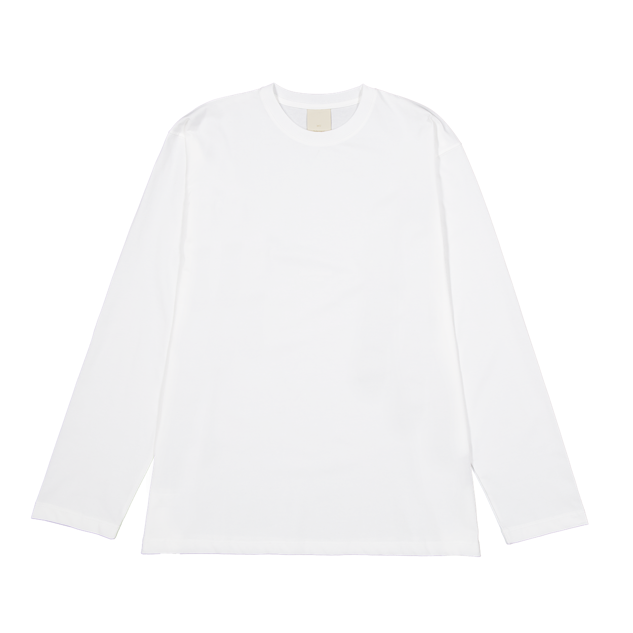 언더마이카 무.209 클래식 로고 데일리 오버사이즈드 롱 슬리브 화이트(Undermycar Mu.209 Classic Logo Daily Oversized Long Sleeve White) - 1