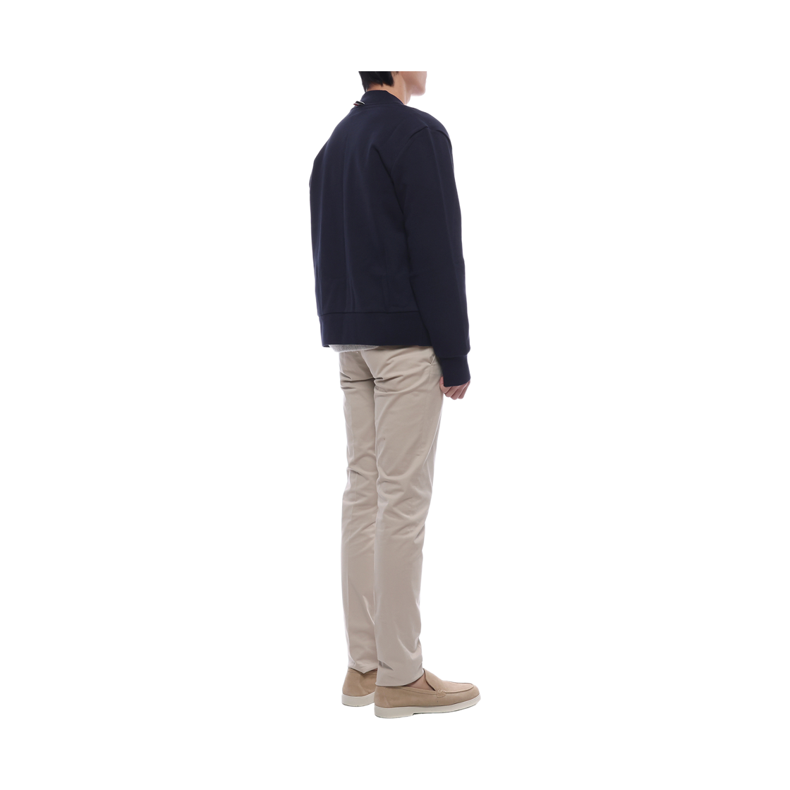 [15% 쿠폰] 톰브라운 루프백 테리 엔지니어 사선 봄버 자켓 네이비([15% 쿠폰] Thom Browne Loopback Terry Engineered 4-Bar Bomber Jacket Navy) - 6