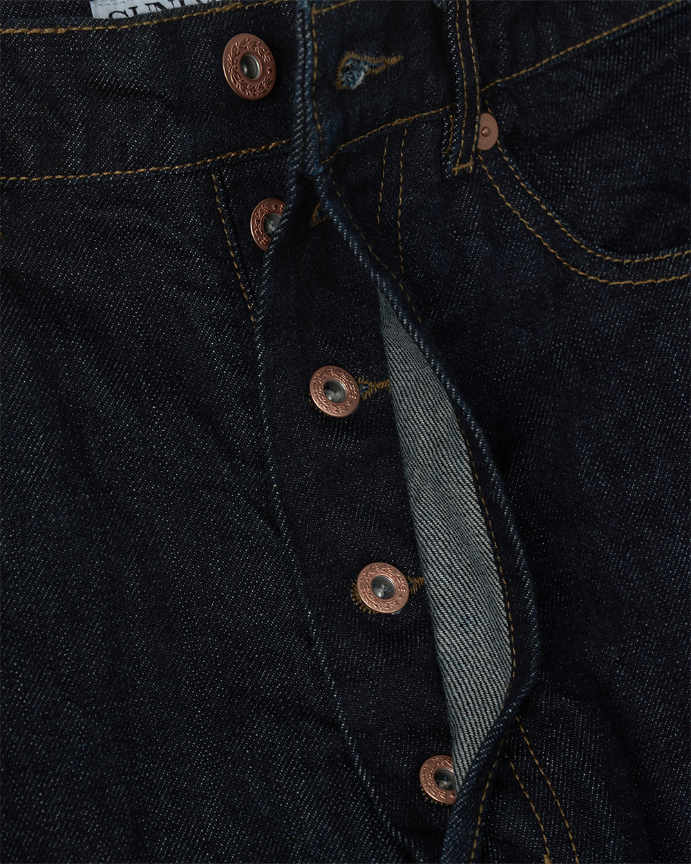 선데이세레머니 스트레이트 재패니즈 데님 팬츠 - 로우 인디고(Sunday Ceremony Straight Japanese Denim Pants - Raw Indigo) - 4
