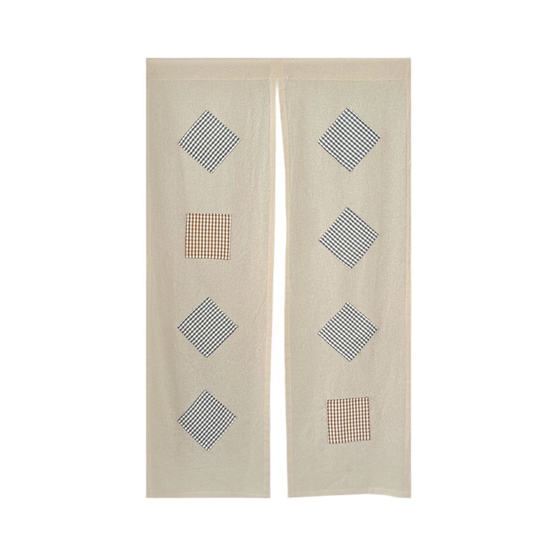 P00000ET POUPPET Check Patch Curtain 체크패치 가리개 커튼