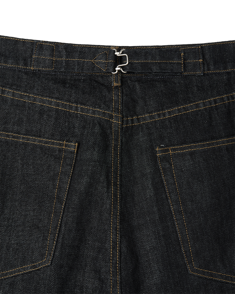 선데이세레머니 스트레이트 재패니즈 데님 팬츠 - 로우 블랙(Sunday Ceremony Straight Japanese Denim Pants - Raw Black) - 5