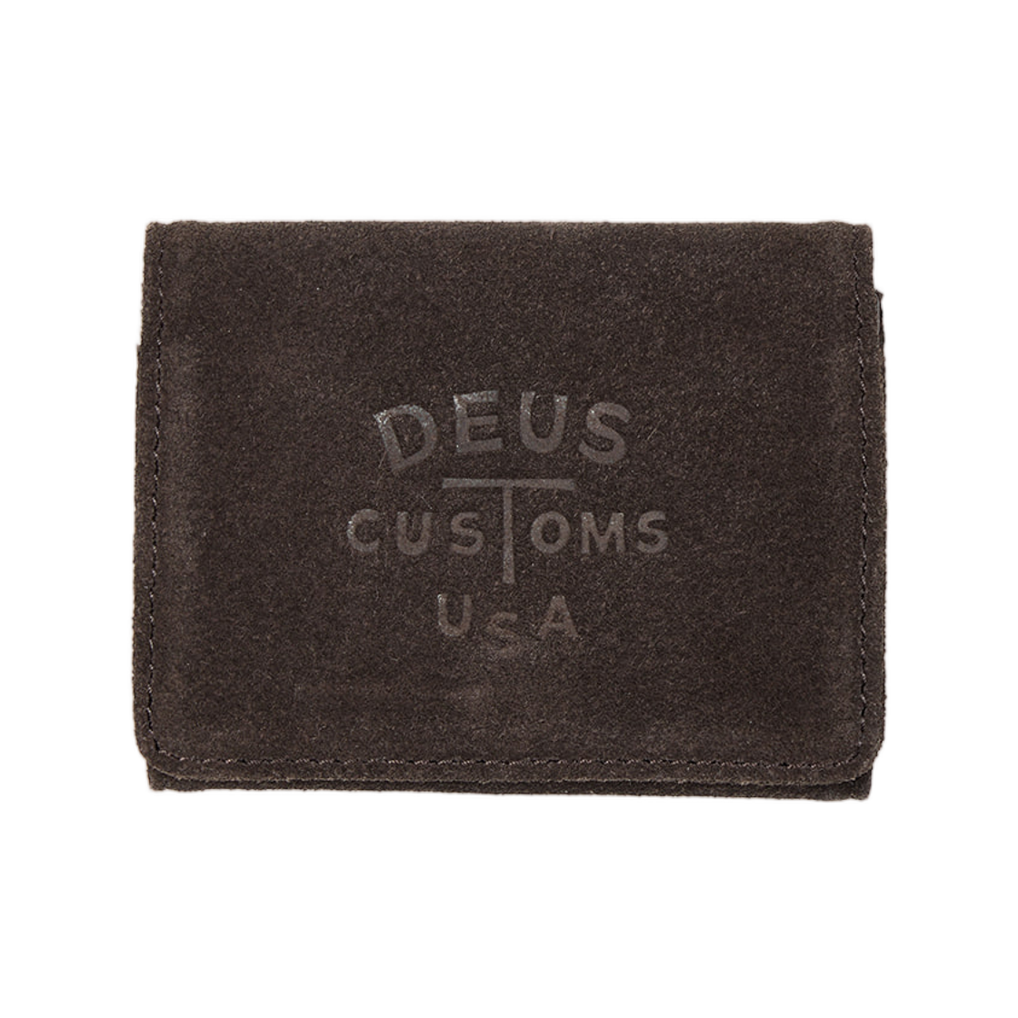 - Deus Ex Machina The Leather Suede Wallet Dark Brown