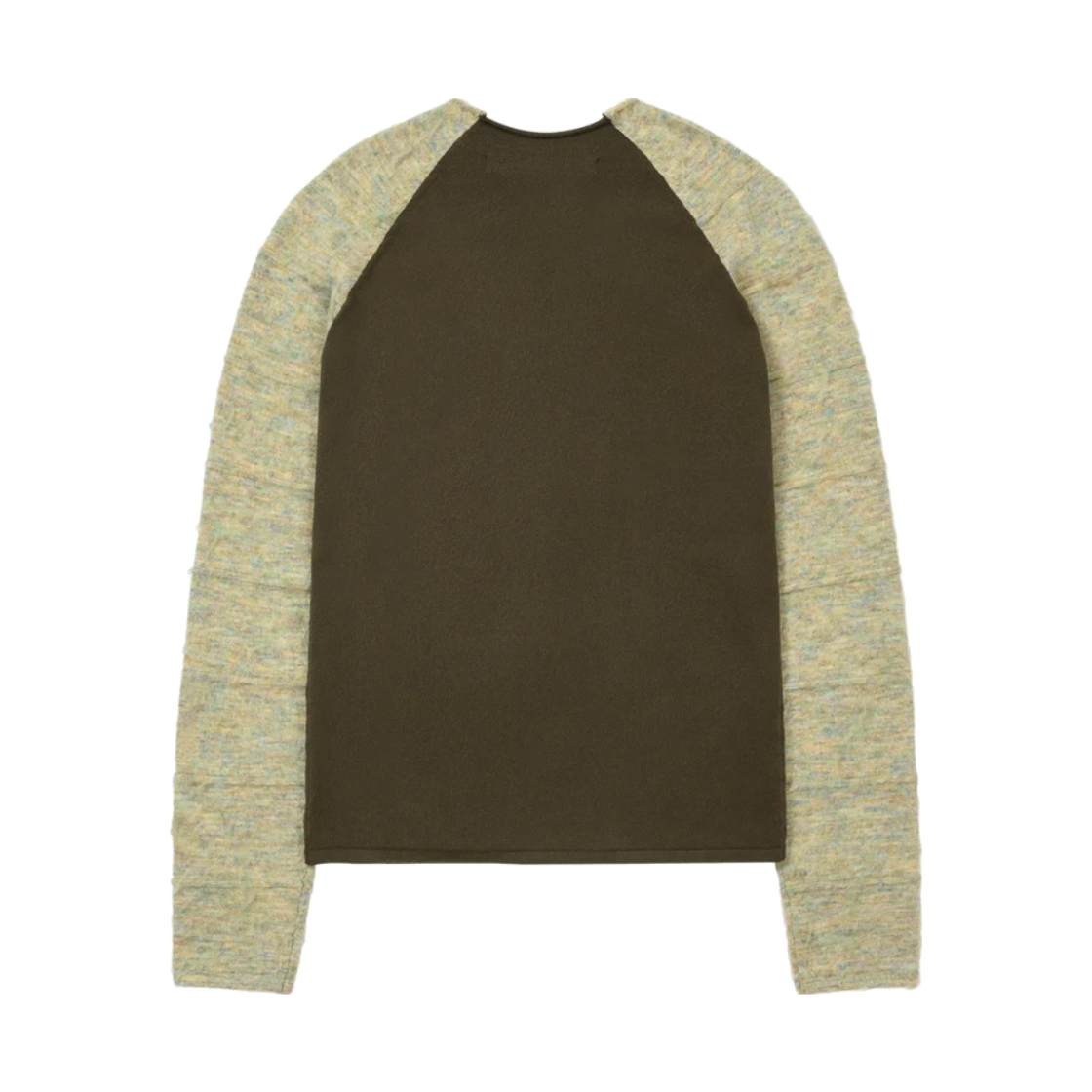 웰빙익스프레스 믹스 슬리브 니트 카키(WELLBEING EXPRESS Mix Sleeve Knit Khaki) - 2
