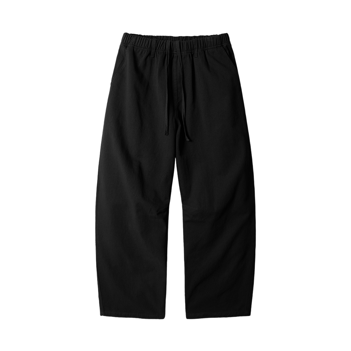 MMLP2721_black_29 JEMUT Curved Chino Washed Banding Pants Black MMLP2721