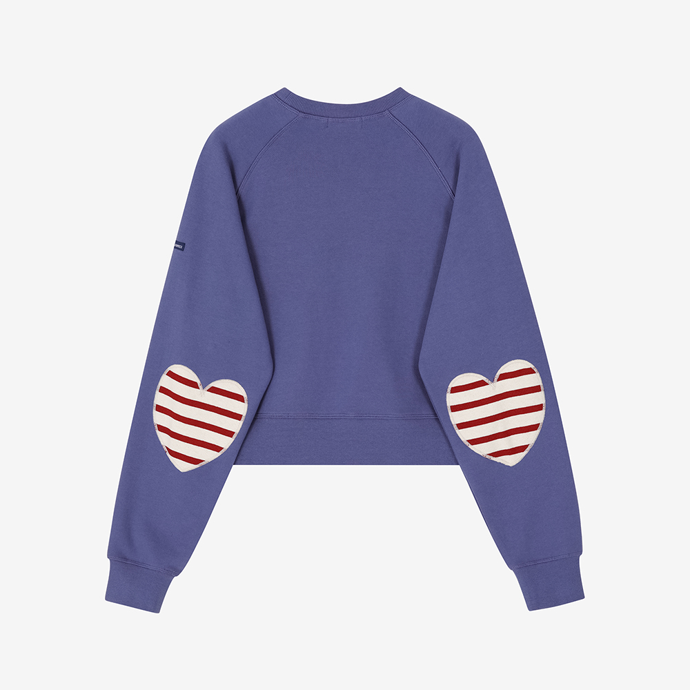 세인트제임스 26FW 뉴컬러 봉봉 쁘띠 스웻셔츠 BLU ASJF2G3KR20-BLU(Saint James Bon Bon Elbow Patch BLU) - 2