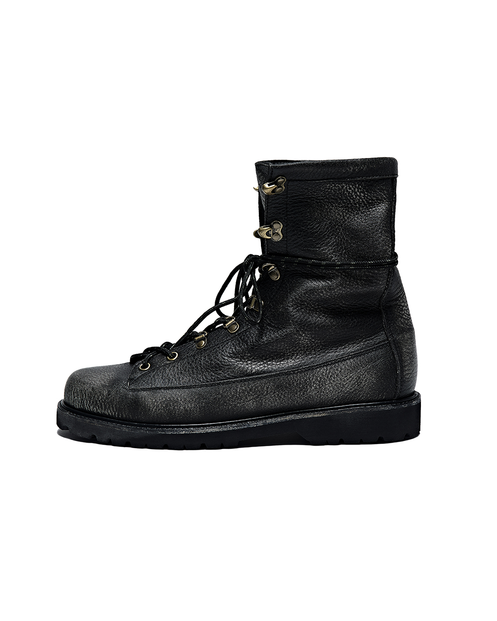 선데이세레머니 페이드 레더 마운틴 부츠 - 블랙(Sunday Ceremony Faded Leather Mountain Boots - Black) - 3