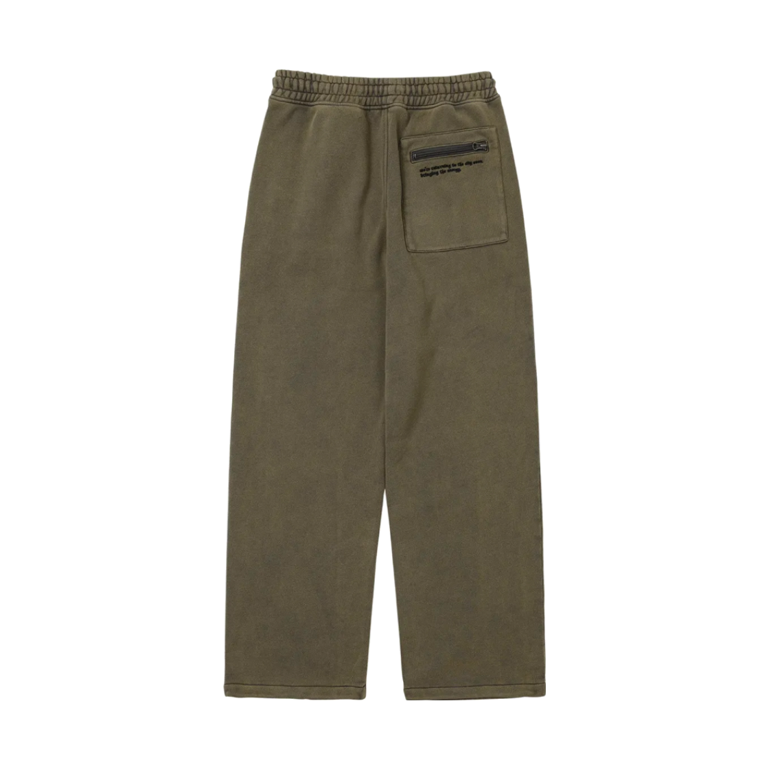 웰빙익스프레스 메시지 스웻 팬츠 애쉬카키(WELLBEING EXPRESS Message Sweat Pants Ash Khaki) - 2