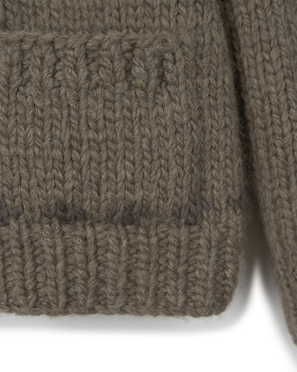 선데이세레머니 네이티브 울 핸드 니트 코위찬 - 오트밀(Sunday Ceremony Native Wool Hand Knit Cowichan - Oatmeal) - 4