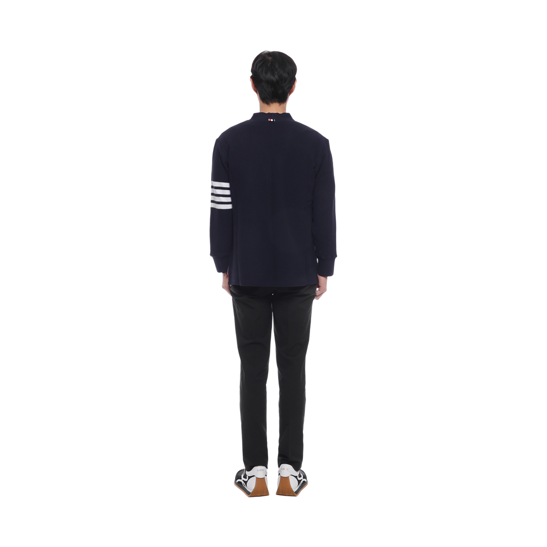 [15% 쿠폰] 톰브라운 텍스쳐드 피케 사선 가디건 네이비([15% 쿠폰] Thom Browne Textured Pique 4-Bar Cardigan Navy) - 5