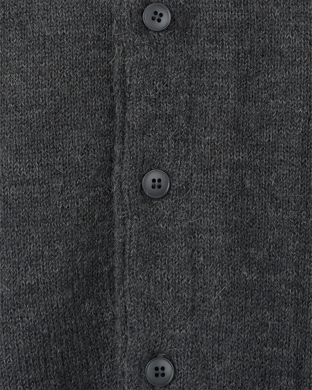 선데이세레머니 투웨이 브이넥 스카프 니트 가디건 - 차콜(Sunday Ceremony 2-Way V-Neck Scarf Knit Cardigan - Charcoal) - 3