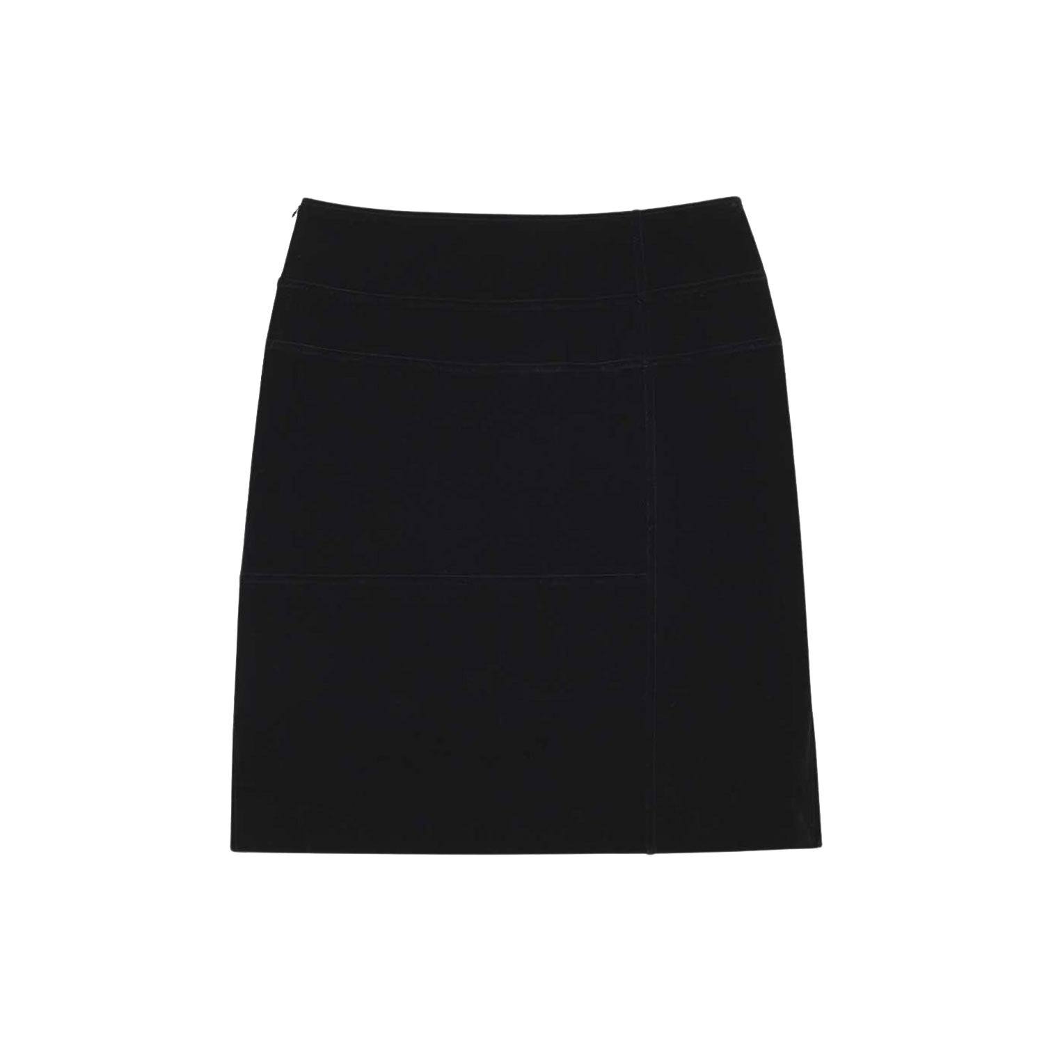 사파리스팟 벨벳 미드 스커트 블랙(Safarispot Velvet Mid Skirt Black) - 2