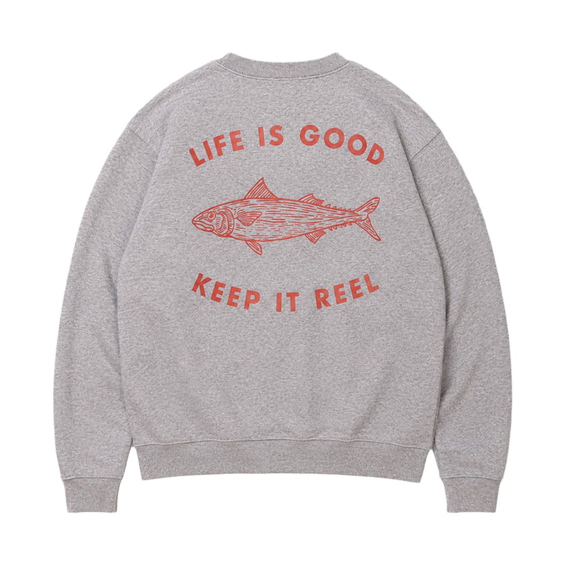 26FW0307 BIGWAVE COLLECTIVE Life Is Good Sweat Sport Grey