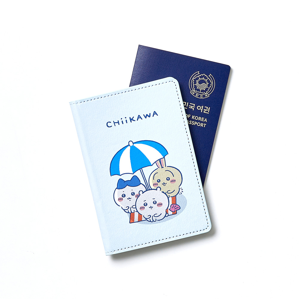 대원미디어 먼작귀 캐릭터 치이카와 썸머 여권케이스 커버(Daewonmedia Chiikawa Summer Passport Case Cover) - 4