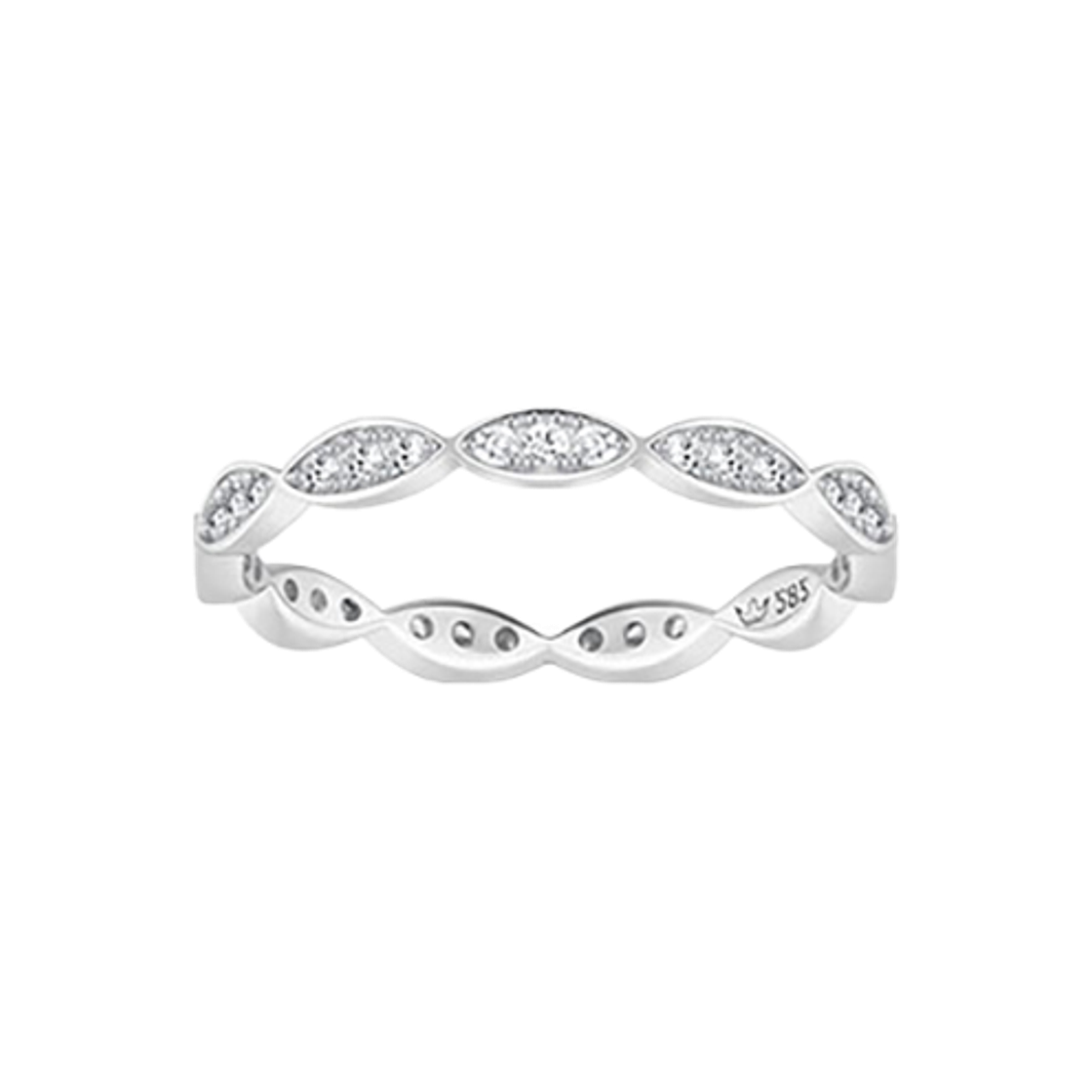 BREEZE 14K 반지 (JJBRRQ6B2263W4120) - 3