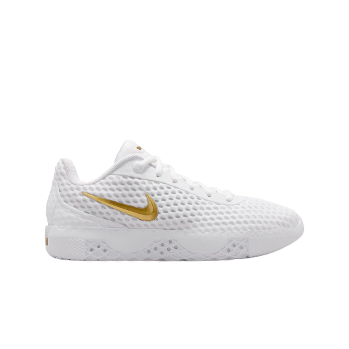 IQ9845-100 Nike Lebron 10 EP White Metallic Gold