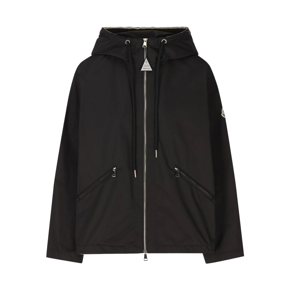 1A001 80 54A1K 999 [15% 쿠폰] Moncler Cassiopea Logo Patch Hooded Jacket Black - 25FW