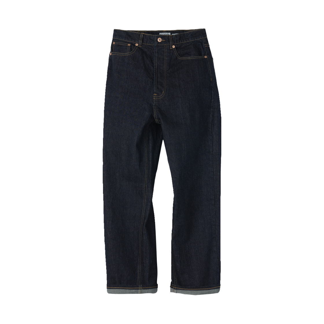 선데이세레머니 스트레이트 재패니즈 데님 팬츠 - 로우 인디고(Sunday Ceremony Straight Japanese Denim Pants - Raw Indigo)