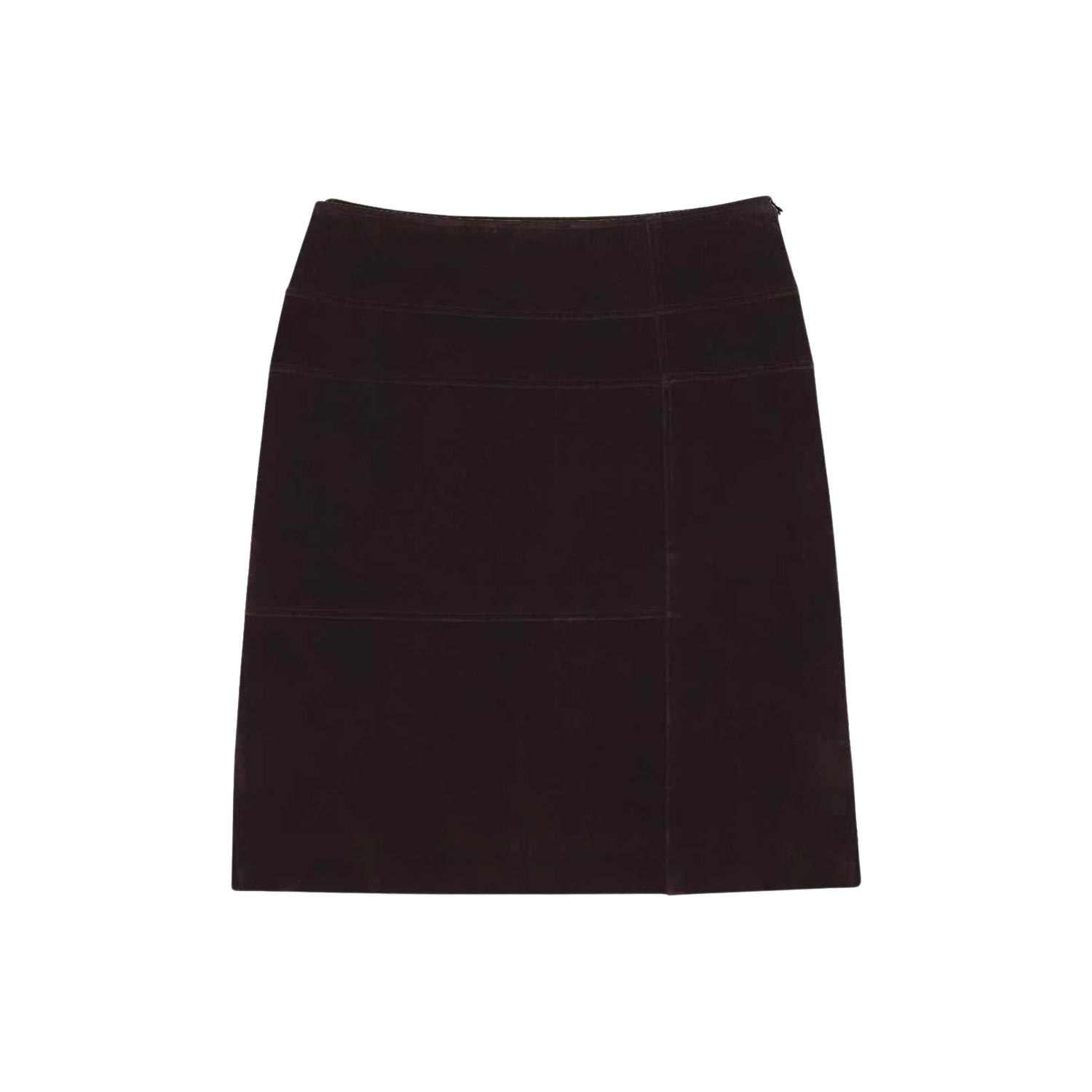 사파리스팟 벨벳 미드 스커트 버건디(Safarispot Velvet Mid Skirt Burgundy)