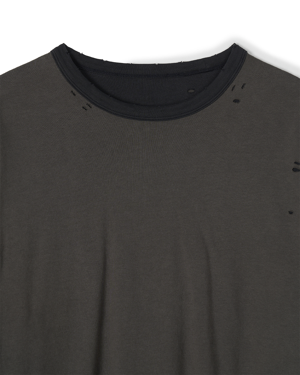 선데이세레머니 리버시블 디스트레스 티 - 퍼플 그레이(Sunday Ceremony Reversible Distressed T-Shirt - Purple Grey) - 5