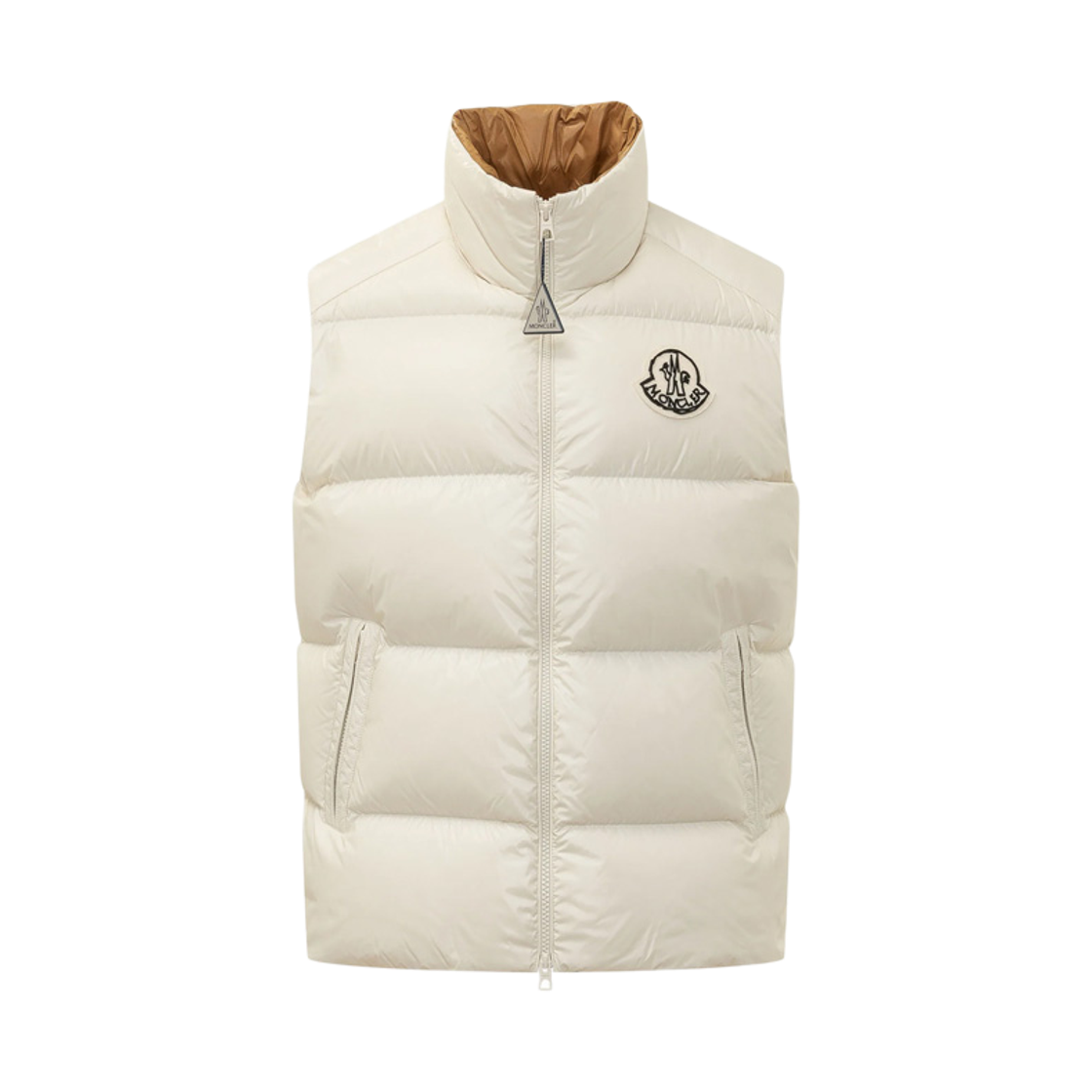 1A001 97 596XE P03 [15% 쿠폰] Moncler Belice Logo Patch Down Vest Ivory - 26FW