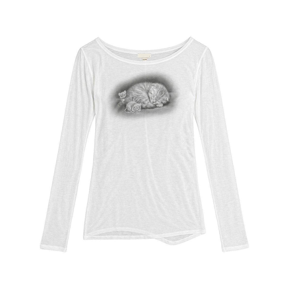 Bonnae-208 Bonnae sleeping cat long sleeve
