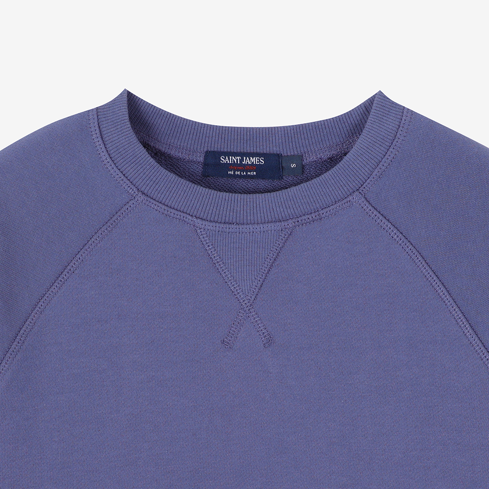 세인트제임스 26FW 뉴컬러 봉봉 쁘띠 스웻셔츠 BLU ASJF2G3KR20-BLU(Saint James Bon Bon Elbow Patch BLU) - 4