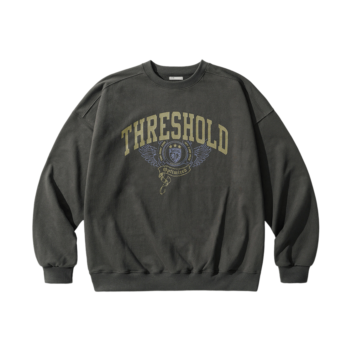 JIMT6972_deepgray_29 EZKATON Wings Heavy Cotton Sweatshirt Deepgray JIMT6972