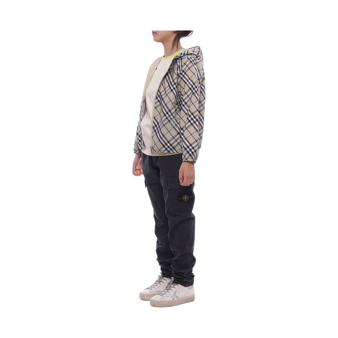 [15% 쿠폰] (키즈) 버버리 리버시블 체크 후드 자켓 리첸([15% 쿠폰] (Kids) Burberry Reversible Check Hooded Jacket Lichen) - 4