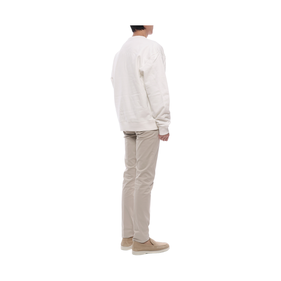 [15% 쿠폰] 버버리 릴렉스드 핏 크로스 스티치 EKD 코튼 스웨트셔츠 초크 화이트([15% 쿠폰] Burberry Relaxed Fit Cross Stitch EKD Cotton Sweatshirt Chalk White) - 6