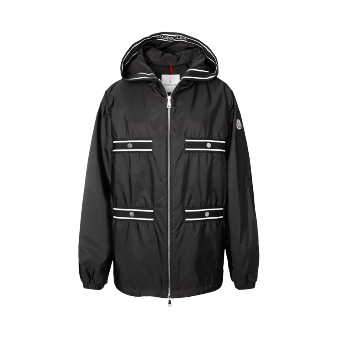 1A000 86 539ZD 999 [15% 쿠폰] Moncler Chatel Logo Windbreaker Black - 24SS