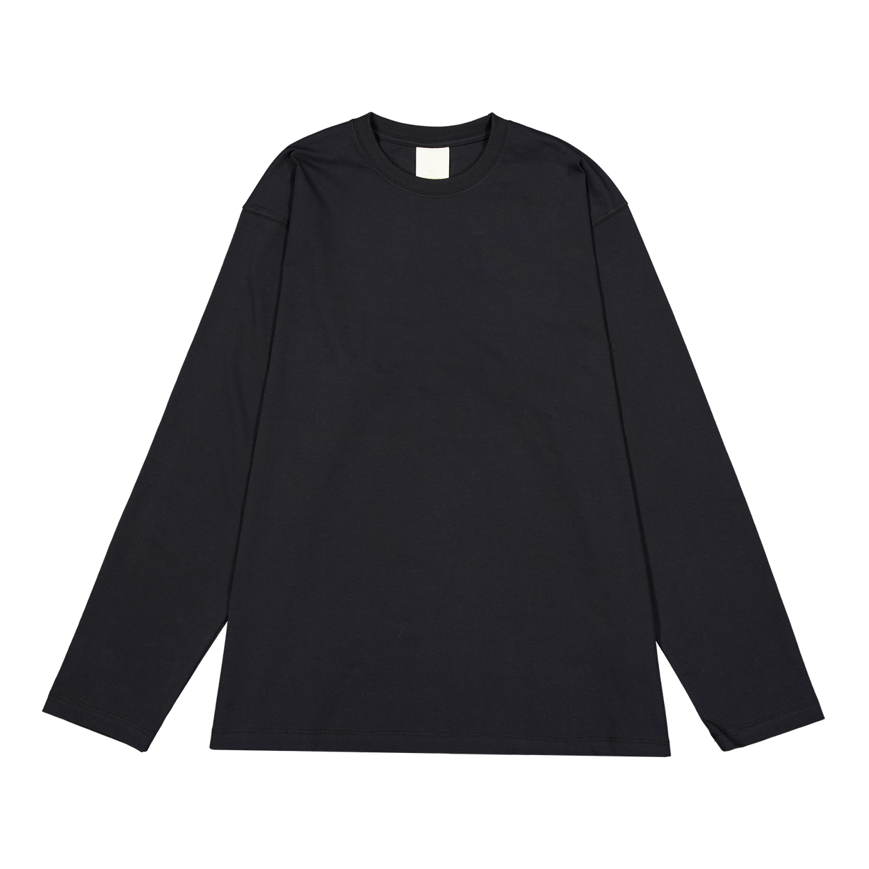 UMCM209BK Undermycar Mu.209 Classic Logo Daily Oversized Long Sleeve Black