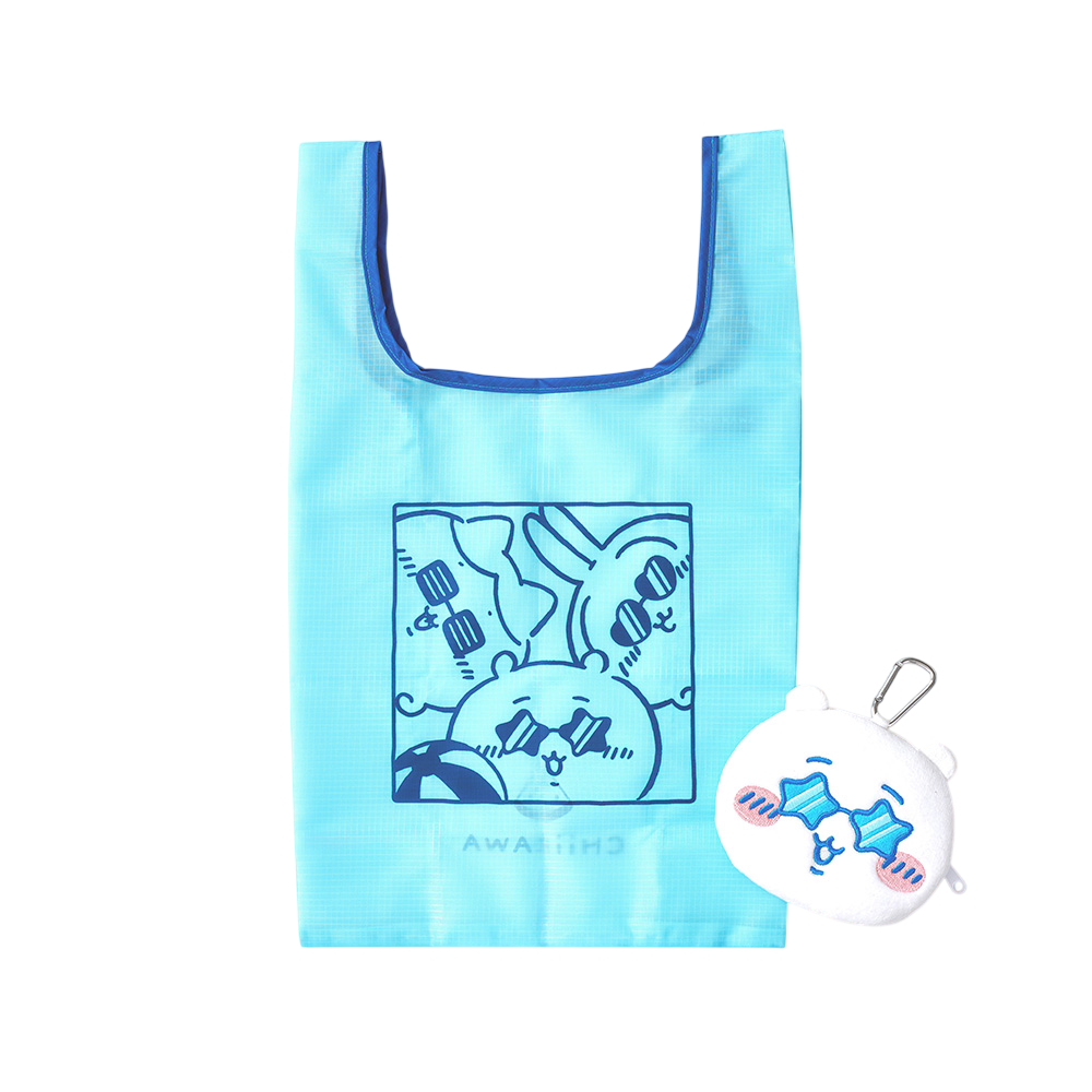 8800286498216 Daewonmedia Chiikawa Summer Reusable Market Bag & Pouch Set