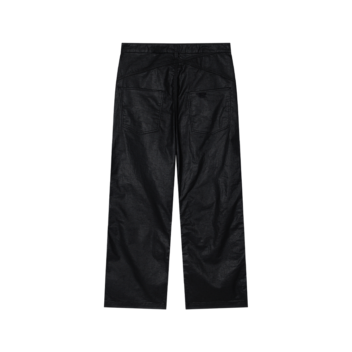 웨이비니스 코티드 스트레이트 팬츠 블랙(Waviness Coated Straight Pants Black) - 2