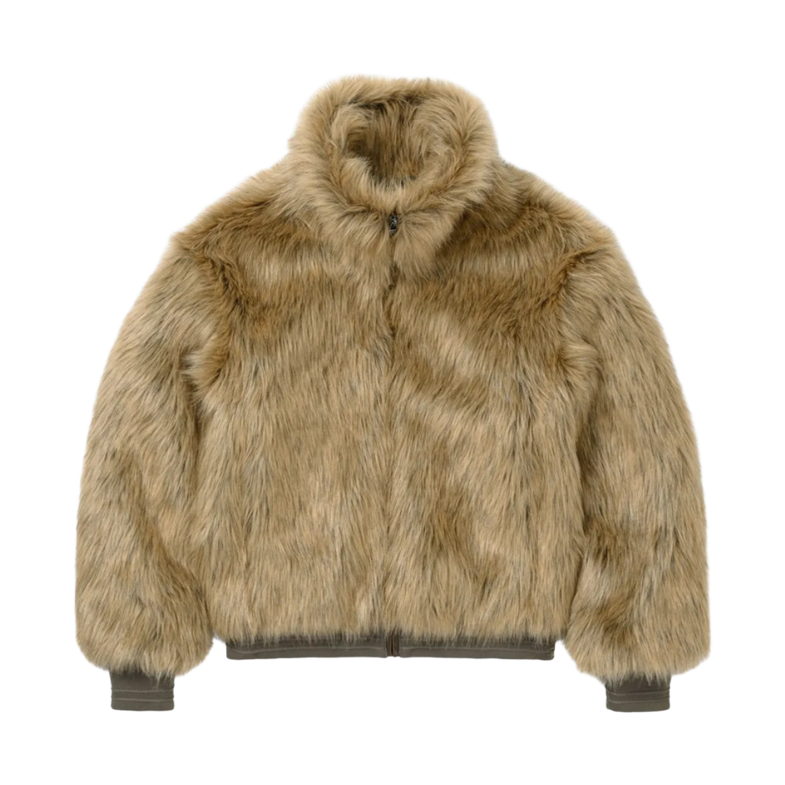 웰빙익스프레스 퍼 자켓 카멜(WELLBEING EXPRESS Fur Jacket Camel)