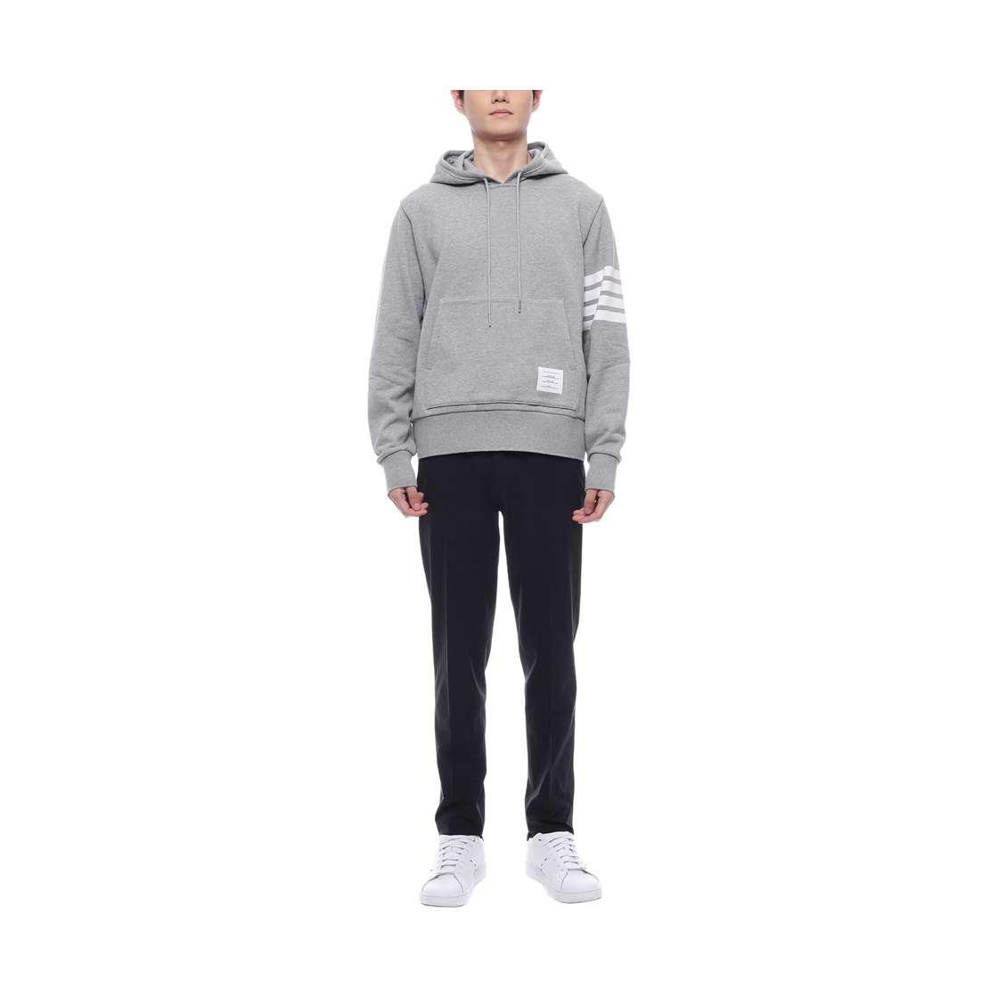 [15% 쿠폰] 톰브라운 헥터 자수 후드 라이트 그레이([15% 쿠폰] Thom Browne Hector Embroidered Hoodie Light Grey) - 3
