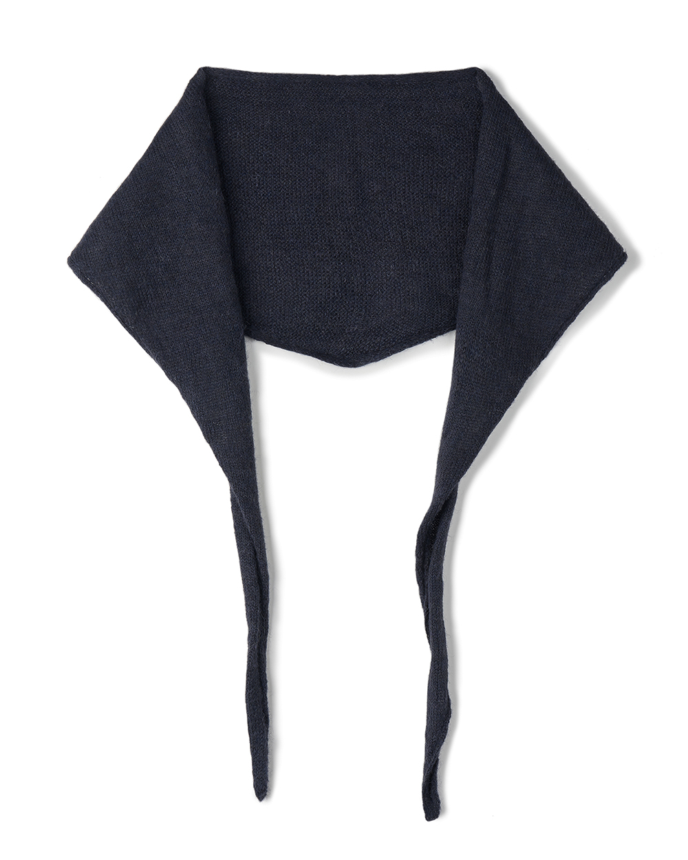 선데이세레머니 투웨이 브이넥 스카프 니트 가디건 - 네이비(Sunday Ceremony 2-Way V-Neck Scarf Knit Cardigan - Navy) - 5