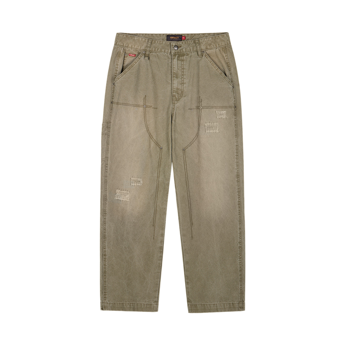 - Deus Ex Machina Damaged Dub Knee Pant Khaki