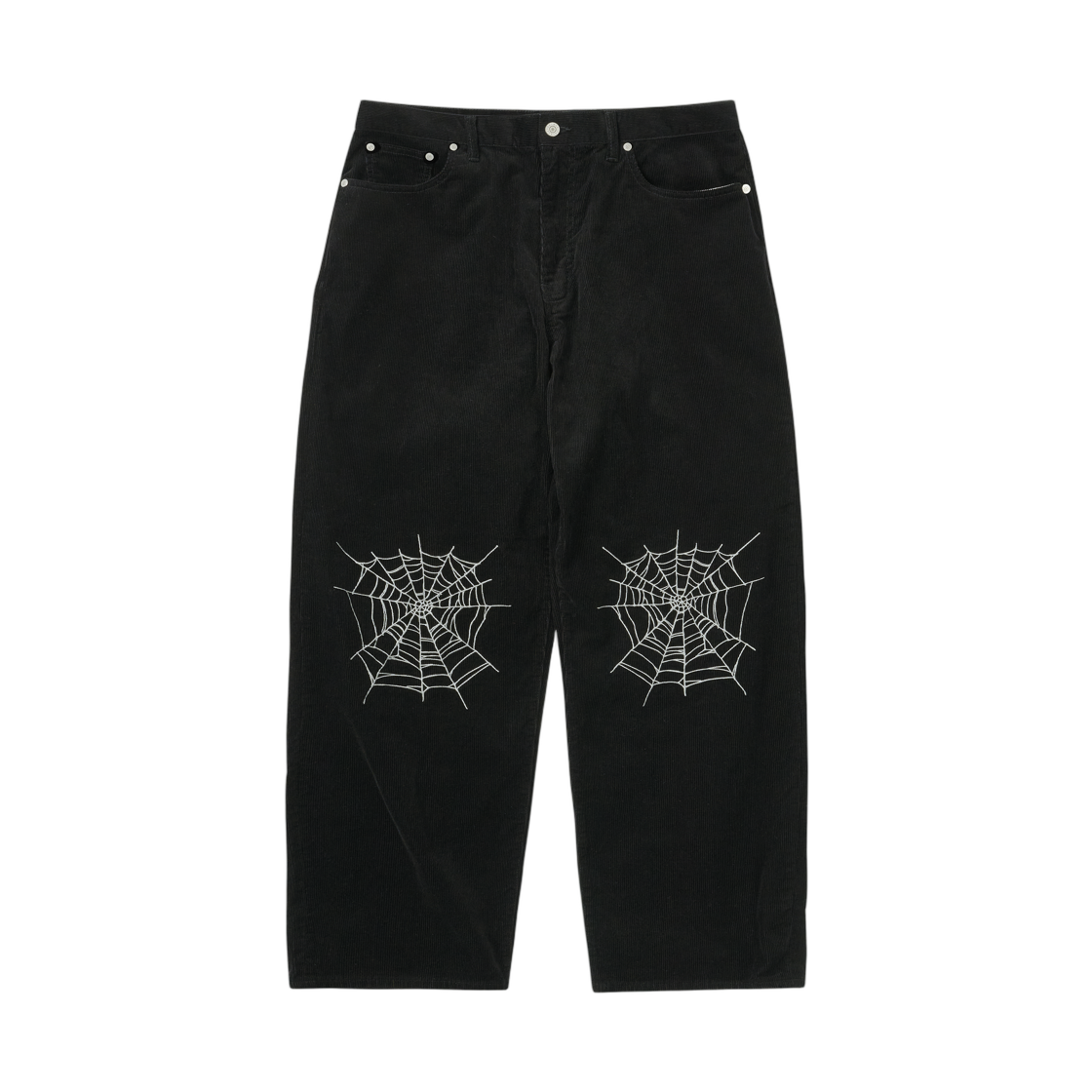 - Palace Skull Crest P90 Baggy Cord Black - 26FW