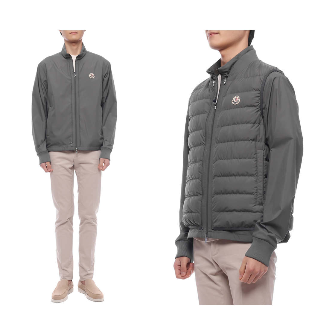 [15% 쿠폰] 몽클레르 베르니 3-in-1 쇼트 다운 자켓 그레이 - 26SS([15% 쿠폰] Moncler Verney 3-in-1 Short Down Jacket Gray - 26SS) - 2