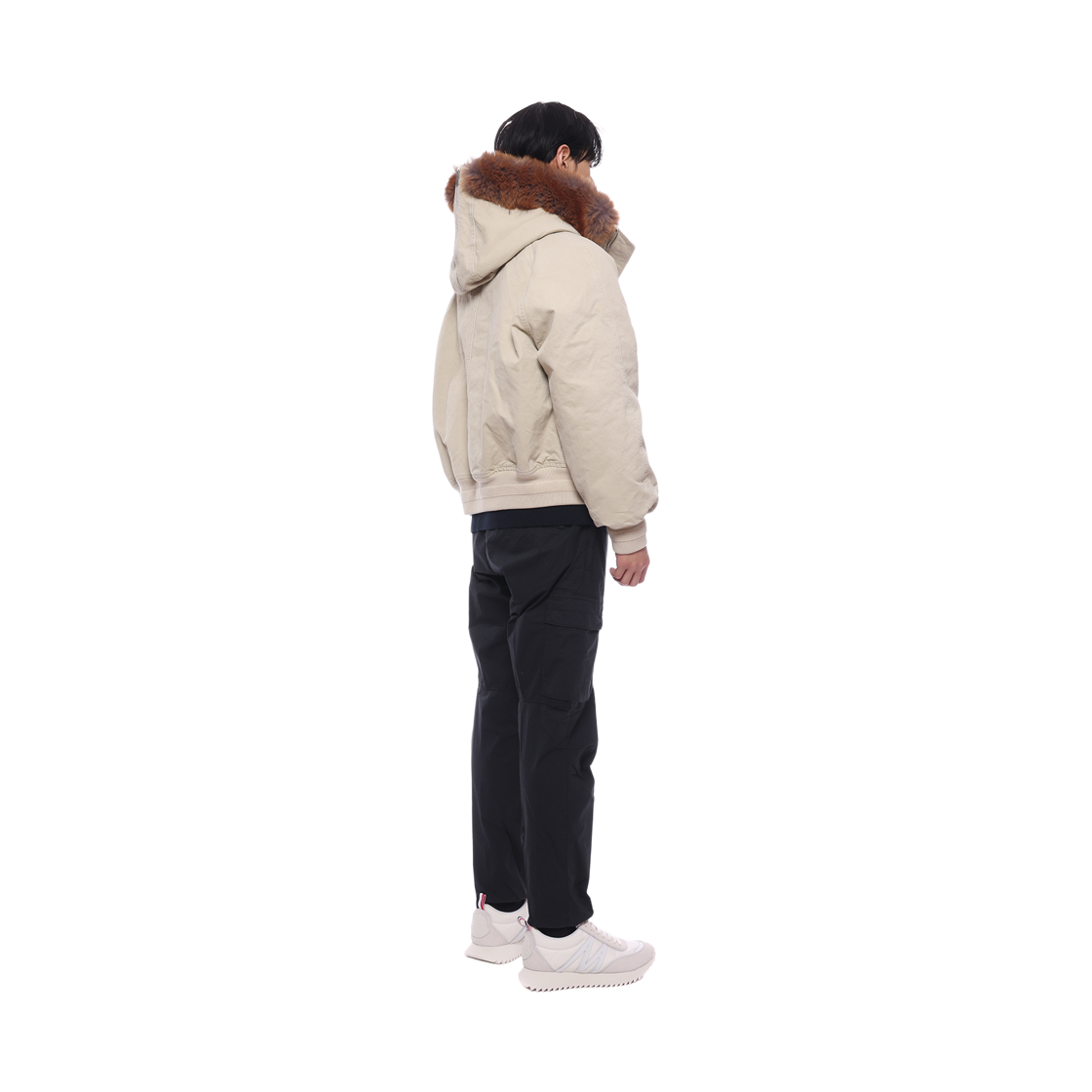 [15% 쿠폰] 버버리 포우 퍼 트리밍 코튼 봄버 자켓 크림([15% 쿠폰] Burberry Faux Fur Trim Cotton Bomber Jacket Cream) - 6