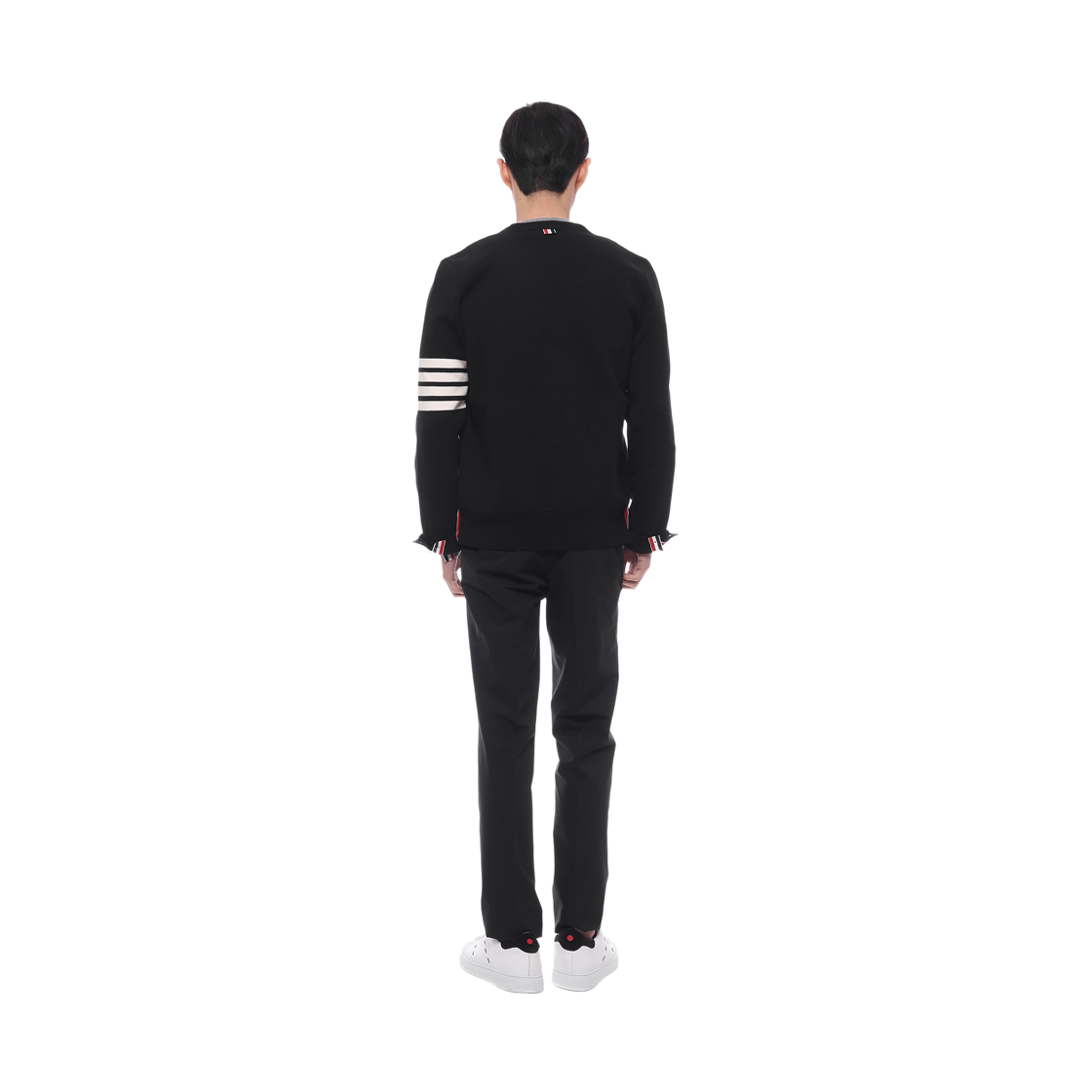 [15% 쿠폰] 톰브라운 밀라노 스티치 사선 가디건 블랙([15% 쿠폰] Thom Browne Milano Stitch 4-Bar Cardigan Black) - 5