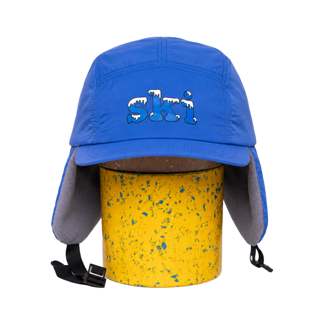 26FW0315 BIGWAVE COLLECTIVE Ski Wave Earflap Hat Blue