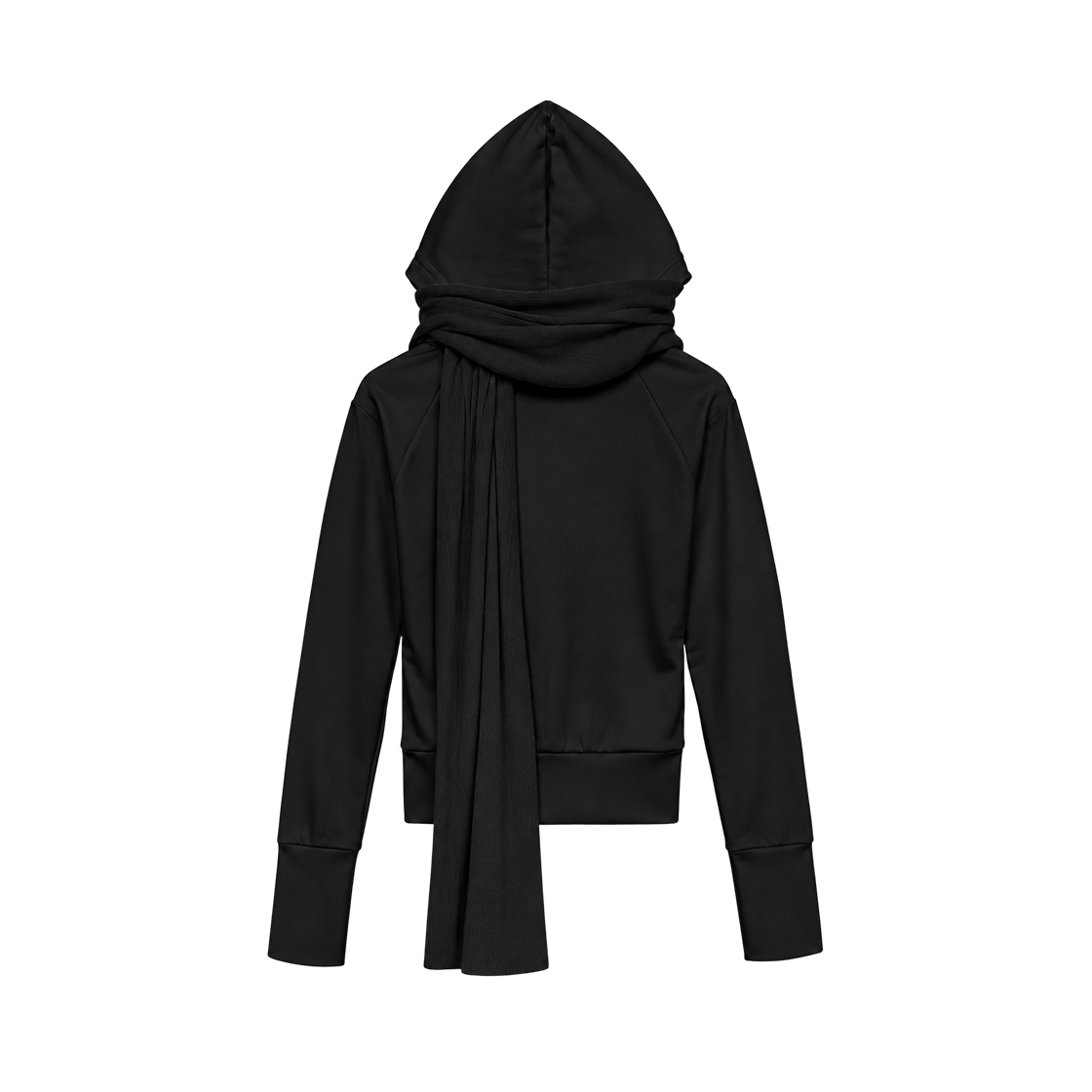 본네 머플러 후디 집업 블랙(Bonnae muffler hoodie zip-up Black) - 2